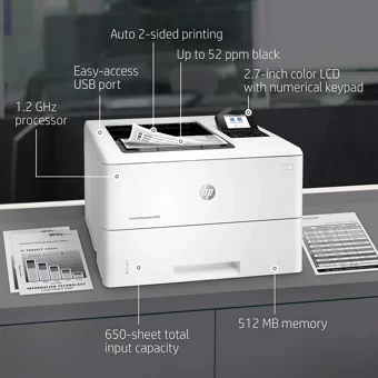 HP LaserJet M507DN Siyah-Beyaz Mono Tonerli Lazer Yazıcı