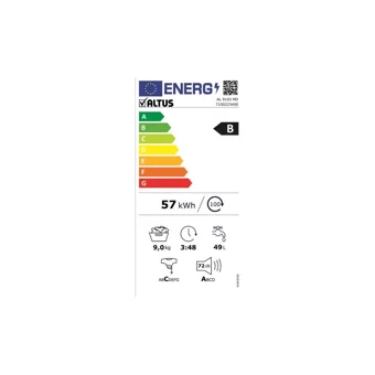 Altus AL 9103 MD 9 kg 1000 Devir B Enerji Sınıfı Beyaz Solo Çamaşır Makinesi