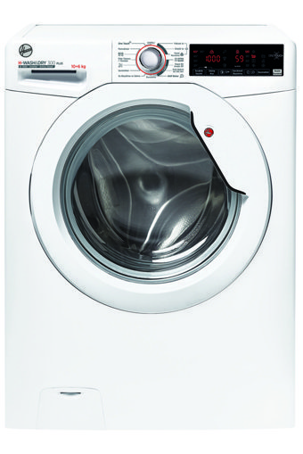 Hoover H3DS 5106TAME-17 10 kg 1500 Devir A Enerji Sınıfı Buharlı Beyaz Kurutmalı Solo Çamaşır Makinesi