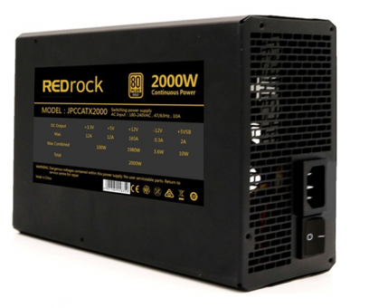 Redrock JPCCATX2000 2000 W 80+ Gold Tam Modüler Powersupply