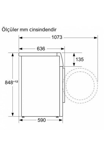 Siemens WN54A2X0TR 10 kg 1400 Devir A Enerji Sınıfı Beyaz Kurutmalı Solo Çamaşır Makinesi