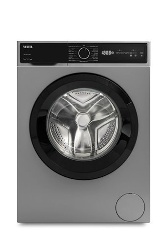 Vestel CMI 98222 G 9 kg 1200 Devir A Enerji Sınıfı Buharlı Gri Solo Çamaşır Makinesi