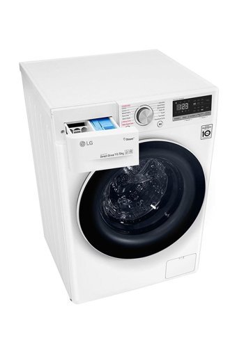 LG F4V5RYP0W 10.5 kg 1400 Devir B Enerji Sınıfı Buharlı Beyaz Solo Çamaşır Makinesi