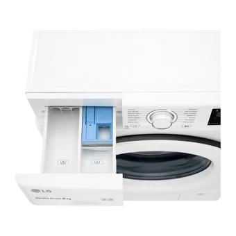 LG F4R3TYW3WE 8 kg 1400 Devir D Enerji Sınıfı Beyaz Solo Çamaşır Makinesi