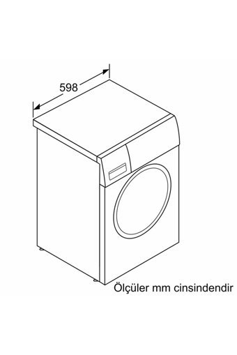 Bosch WAU24T90TR 9 kg 1200 Devir C Enerji Sınıfı Beyaz Solo Çamaşır Makinesi