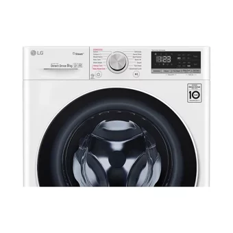 LG F4R5VYW0W 9 kg 1400 Devir D Enerji Sınıfı Buharlı Beyaz Kurutmalı Solo Çamaşır Makinesi