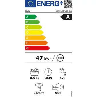 Miele WWD120 WCS 8 kg 1400 Devir A+++ Enerji Sınıfı Beyaz Solo Çamaşır Makinesi