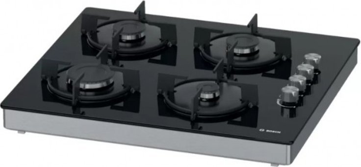 Bosch POP0C6O10O Siyah Cam 4 Gözlü Doğalgazlı Set Üstü Ocak