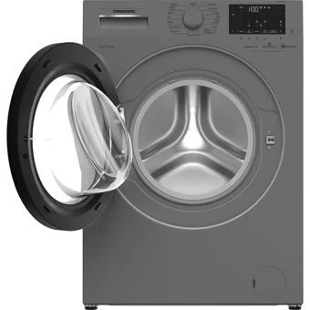 Grundig GWM 81013 S 8 kg 1000 Devir C Enerji Sınıfı Buharlı Gri Solo Çamaşır Makinesi