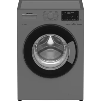 Grundig GWM 81013 S 8 kg 1000 Devir C Enerji Sınıfı Buharlı Gri Solo Çamaşır Makinesi