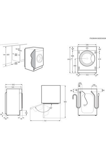 Electrolux EW7W3866OFB 8 kg 1600 Devir E Enerji Sınıfı Buharlı Beyaz Kurutmalı Solo Çamaşır Makinesi