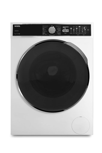 Vestel CMI 89142 8 kg 1400 Devir A+++ Enerji Sınıfı Buharlı Beyaz Solo Çamaşır Makinesi