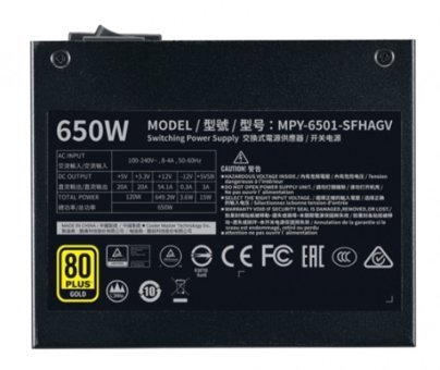 Cooler Master V650 650 W 80+ Gold Tam Modüler Powersupply