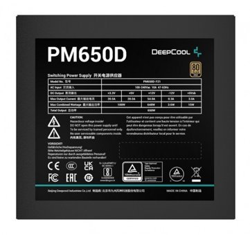 DeepCool PM650D 650 W 80+ Gold Tam Modüler Powersupply