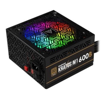 Gamdias Kratos M1 600 W RGB 80+ Gold Tam Modüler Powersupply