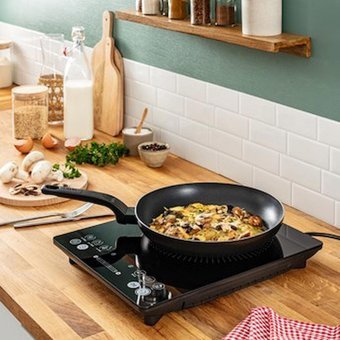 Tefal IH2018 Siyah Cam 1 Gözlü Dokunmatik İndüksiyonlu Set Üstü Ocak