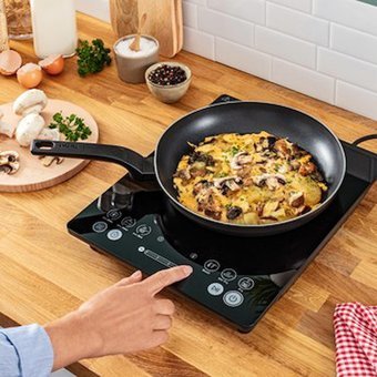 Tefal IH2018 Siyah Cam 1 Gözlü Dokunmatik İndüksiyonlu Set Üstü Ocak