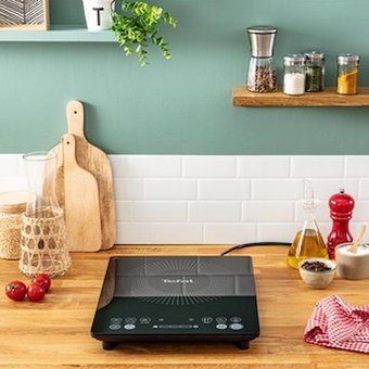 Tefal IH2018 Siyah Cam 1 Gözlü Dokunmatik İndüksiyonlu Set Üstü Ocak