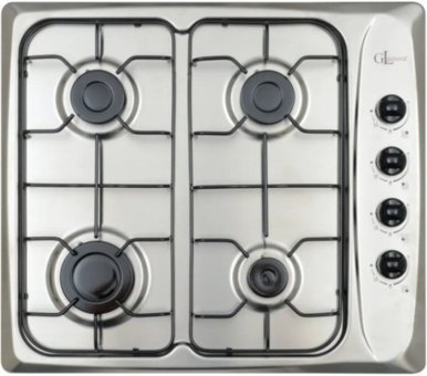 GL General GLO 440X Emaye 4 Gözlü Doğalgazlı Ankastre Inox Ocak