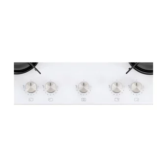 Vestel AO-71159 YB-W Wok Gözlü Beyaz Cam 5 Gözlü Doğalgazlı Ankastre Ocak