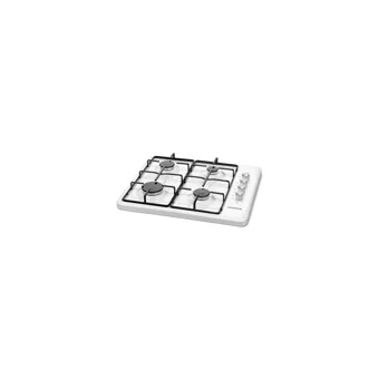 Minisan Maximus MX-6401 4 Gözlü Metal Wok Gözlü Doğalgazlı Set Üstü Beyaz Ocak