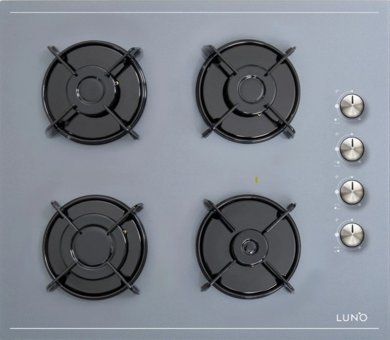 Luno L402S01 Gri Cam 4 Gözlü Doğalgazlı Set Üstü Ocak