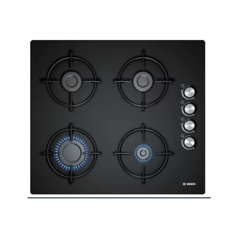 Bosch POP6C6O10O Siyah Cam 4 Gözlü Doğalgazlı Ankastre Ocak