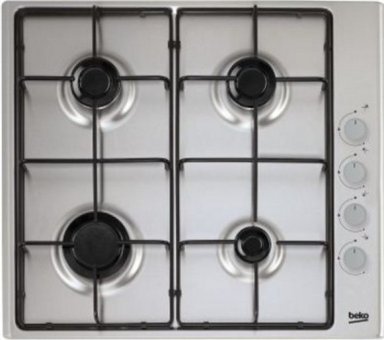 Beko AOMG 64160 LI Metal 4 Gözlü Doğalgazlı Ankastre Inox Ocak