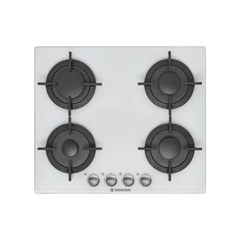 Hoover HVG64W Beyaz Cam 4 Gözlü Doğalgazlı Ankastre Ocak