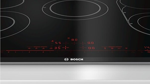 Bosch PKM875DV1D Siyah Cam 5 Gözlü Dokunmatik Elektrikli Ankastre Ocak