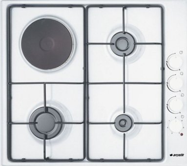 Arçelik STO 910 DG E Metal 4 Gözlü Gazlı ve Elektrikli Set Üstü Beyaz Ocak