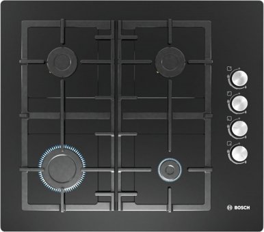 Bosch POP6C6O92O Siyah Cam 4 Gözlü Doğalgazlı Ankastre Ocak
