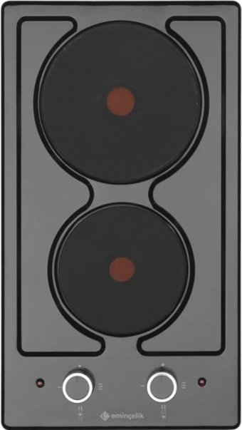 Eminçelik 41242 Emaye 2 Gözlü Elektrikli Ankastre Inox Ocak