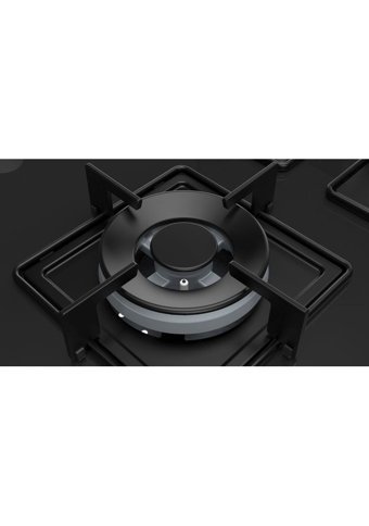 Bosch PNQ7B9O12O Wok Gözlü Siyah Cam 5 Gözlü Doğalgazlı Ankastre Ocak