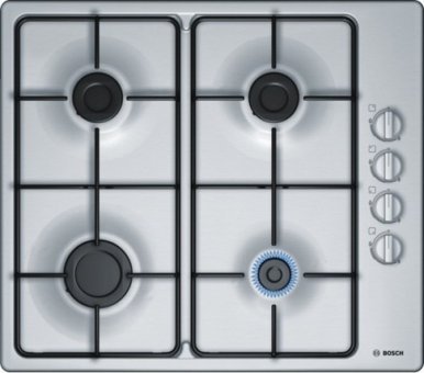 Bosch PBP6C5B80O Paslanmaz Çelik 4 Gözlü Doğalgazlı Ankastre Inox Ocak