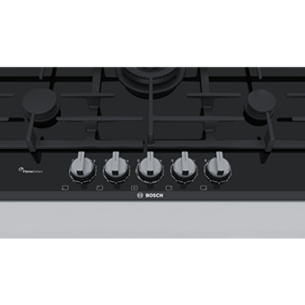 Bosch PRR7A6D70 Wok Gözlü Siyah Cam 5 Gözlü Doğalgazlı Ankastre Ocak