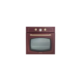 Silverline RS5322R01 4 Gözlü Emaye Wok Gözlü Doğalgazlı Ankastre Bordo Ocak