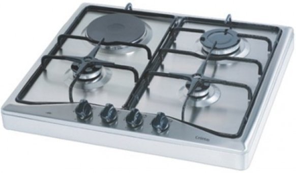 Çetintaş 818İT Metal 4 Gözlü Gazlı ve Elektrikli Set Üstü Inox Ocak