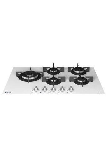 Arçelik OCD T 752 EWB Wok Gözlü Beyaz Cam 5 Gözlü Doğalgazlı Ankastre Ocak