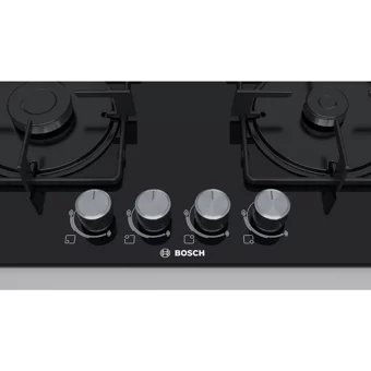 Bosch PNP6B6B80O Siyah Cam 4 Gözlü Doğalgazlı Ankastre Ocak