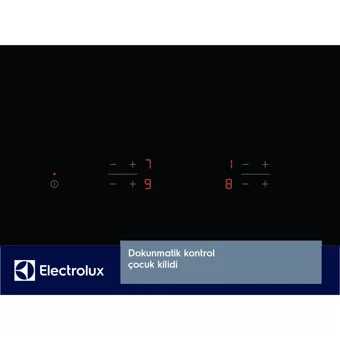 Electrolux EHF6240IOK Siyah Cam 4 Gözlü Dokunmatik Elektrikli Ankastre Ocak