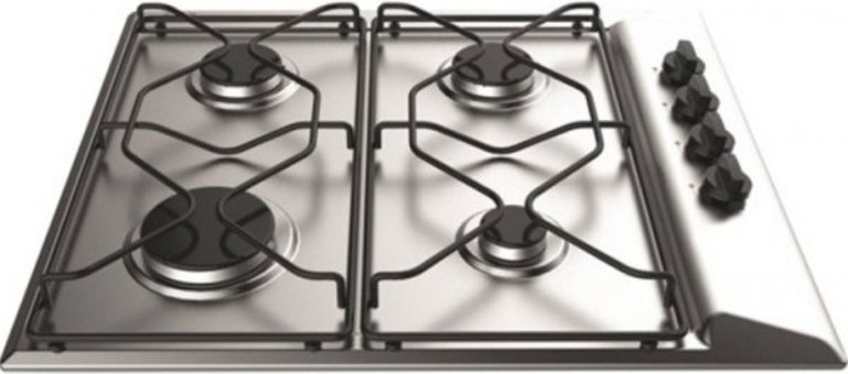 Hotpoint-Ariston F105329 PAAI 642 IX/HA Emaye 4 Gözlü Doğalgazlı Ankastre Inox Ocak