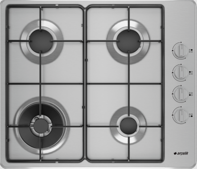 Arçelik SOMD D 611 EWI 4 Gözlü Paslanmaz Çelik Wok Gözlü Doğalgazlı Set Üstü Inox Ocak