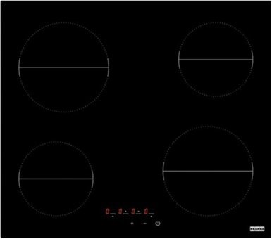 Franke FHR 604 C T BK Siyah Cam 4 Gözlü Dokunmatik Elektrikli Ankastre Ocak