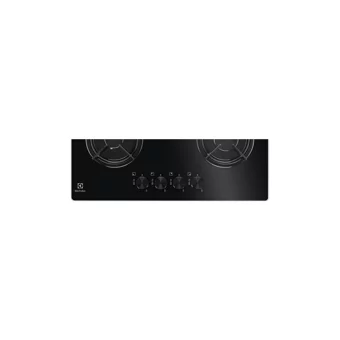 Electrolux EGT6242NVK Siyah Cam 4 Gözlü Doğalgazlı Ankastre Ocak
