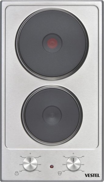 Vestel AO-3010 X Emaye 2 Gözlü Elektrikli Ankastre Inox Ocak
