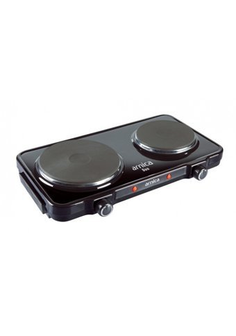 Arnica Duo GH25040 Metal 2 Gözlü Elektrikli Set Üstü Siyah Ocak