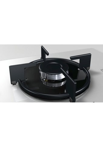 Bosch POP0C2B10L Beyaz Cam 4 Gözlü Doğalgazlı Set Üstü Ocak