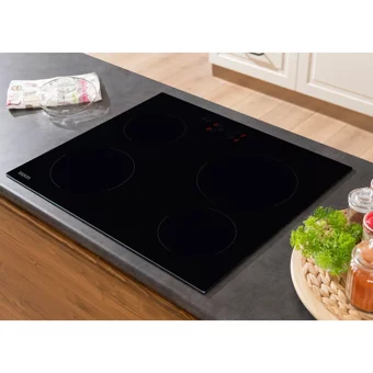 Vestel AO-6330 S Vitroseramik 4 Gözlü Dokunmatik Elektrikli Ankastre Siyah Ocak