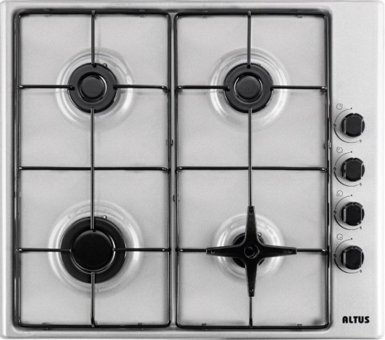 Altus AL-83 GS Metal 4 Gözlü Doğalgazlı Set Üstü Gümüş Ocak